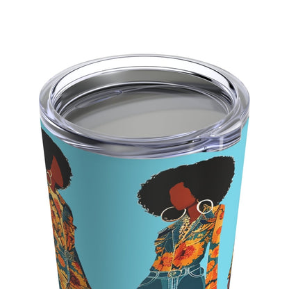 Afros and Bell Bottoms Tumbler - The Trini Gee