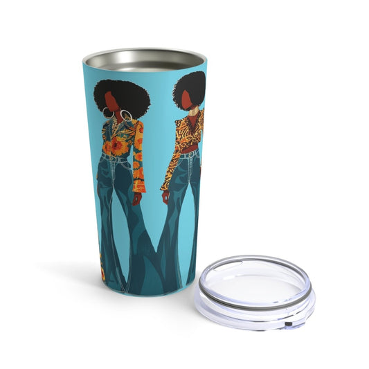 Afros and Bell Bottoms Tumbler - The Trini Gee