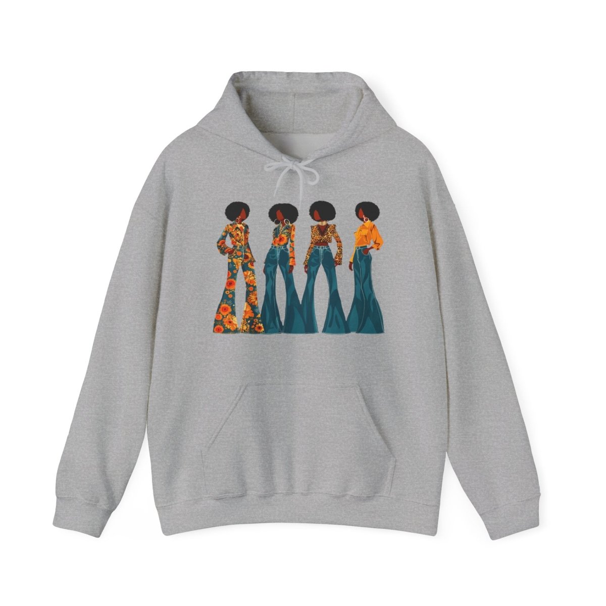 Afros & Bell Bottoms Hoodie - The Trini Gee