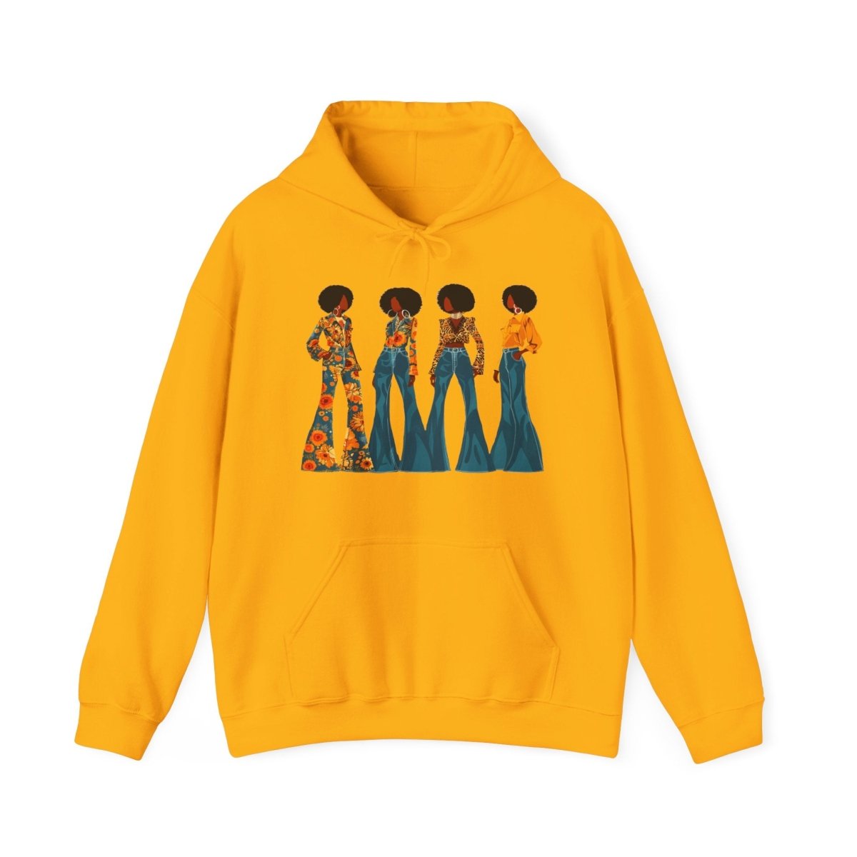 Afros & Bell Bottoms Hoodie - The Trini Gee