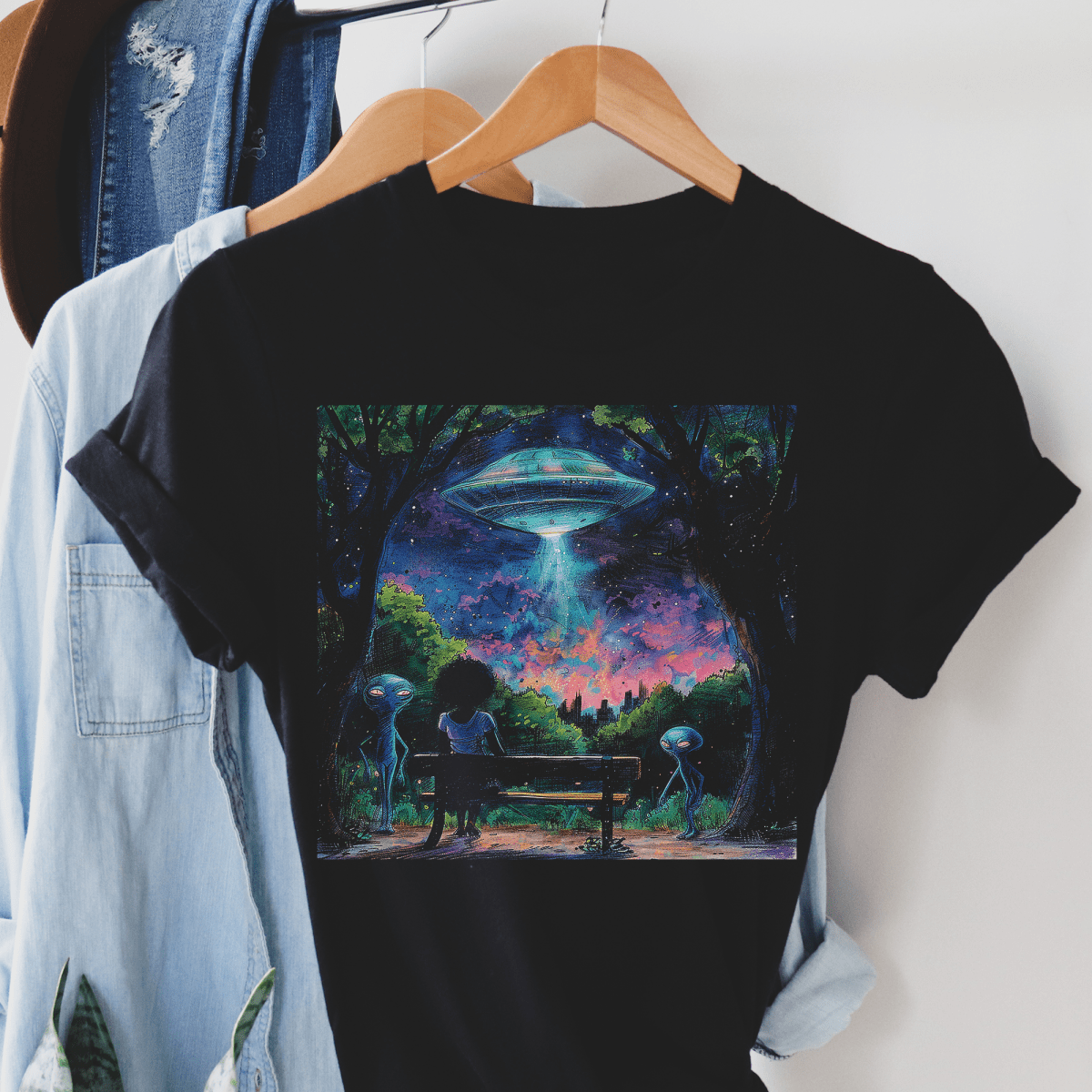 Alien Arrival Shirt - Afrocentric Art by The Trini Gee