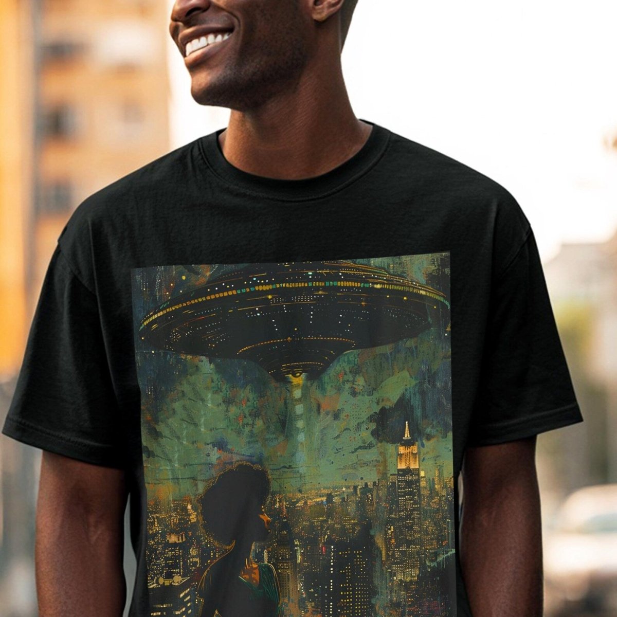 Alien Arrival Shirt - Afrocentric Art by The Trini Gee
