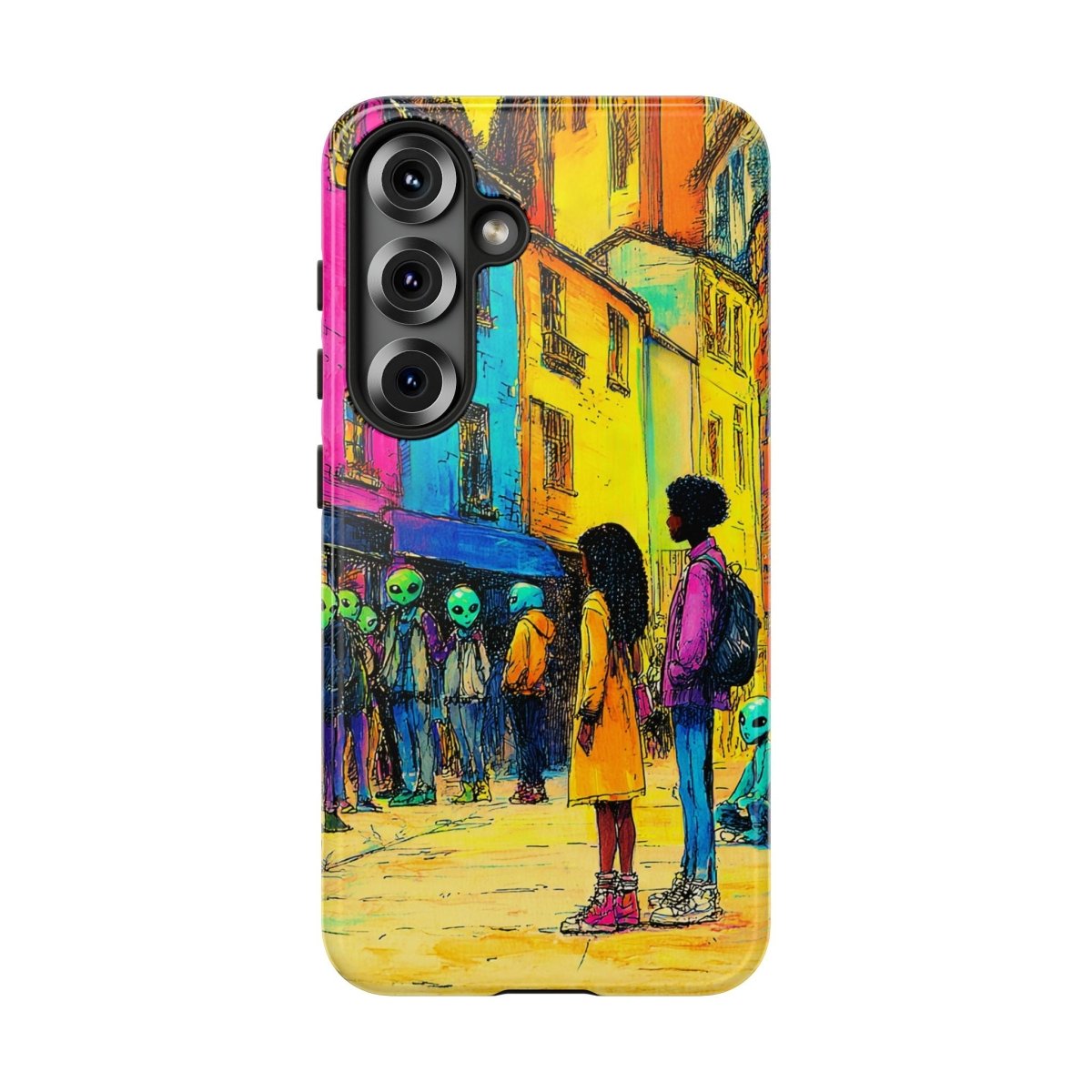 Alien Arrivals Phone Case - Afrocentric Art by The Trini Gee