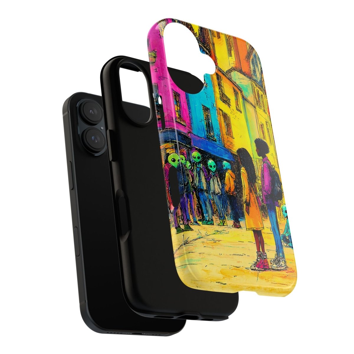 Alien Arrivals Phone Case - Afrocentric Art by The Trini Gee