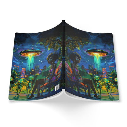 Alien Encounter Soft Journal - Afrocentric Art by The Trini Gee