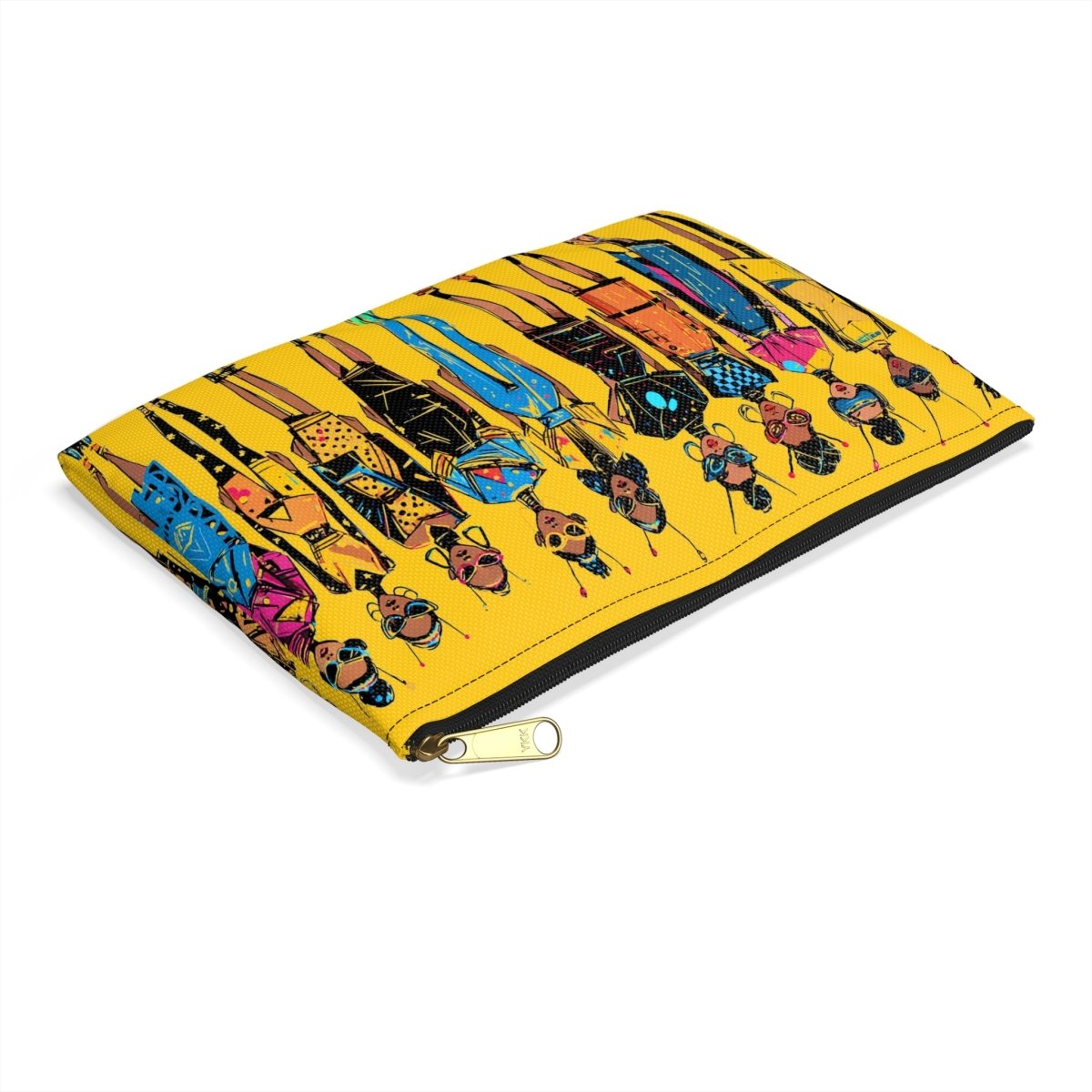 Alien Girls Accessory Pouch - Afrocentric Art by The Trini Gee