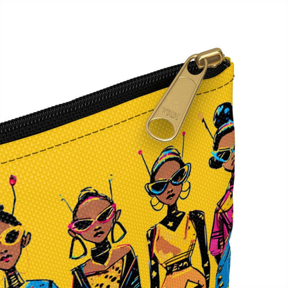 Alien Girls Accessory Pouch - Afrocentric Art by The Trini Gee