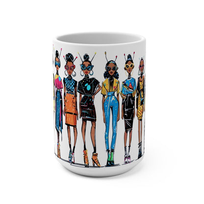 Alien Girls Mug - Afrocentric Art by The Trini Gee