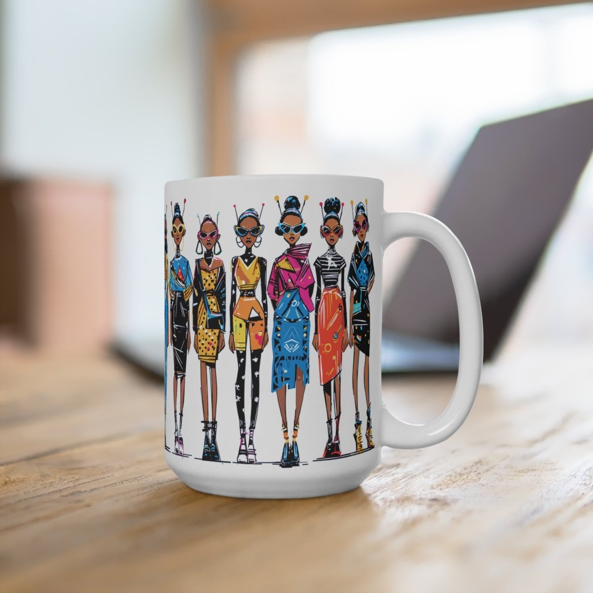 Alien Girls Mug - Afrocentric Art by The Trini Gee