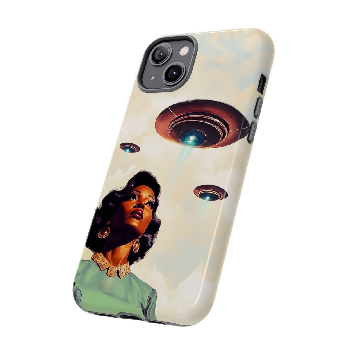 Alien Invasion Phone Case iPhone 15 Pro / Glossy Alien Invasion Phone Case iPhone 15 Pro / Glossy