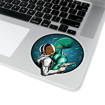 Alien Love Sticker - Afrocentric Art by The Trini Gee