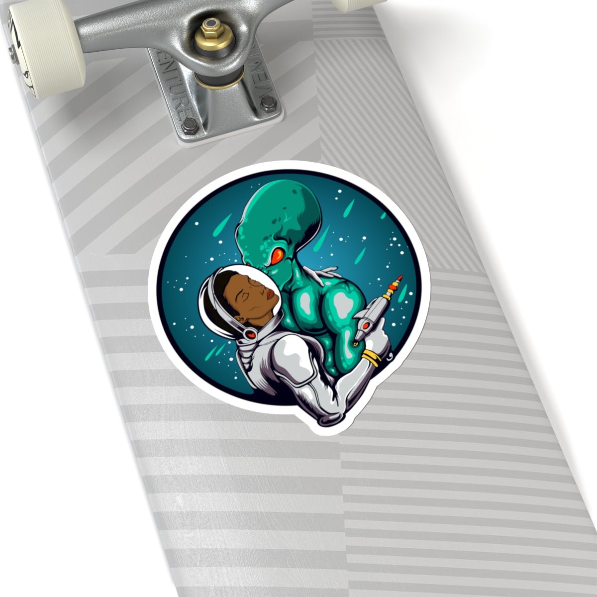 Alien Love Sticker - Afrocentric Art by The Trini Gee