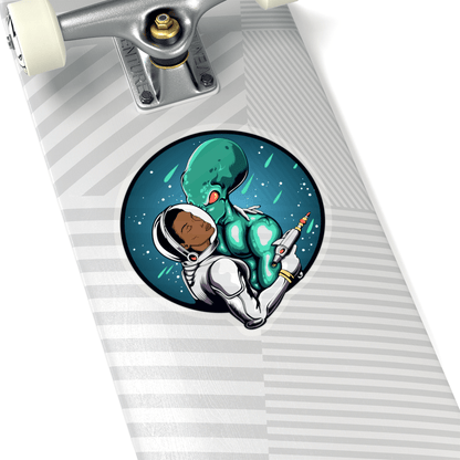 Alien Love Sticker - Afrocentric Art by The Trini Gee