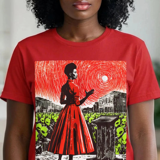 Alien Speech Shirt - Afrocentric Art by The Trini Gee