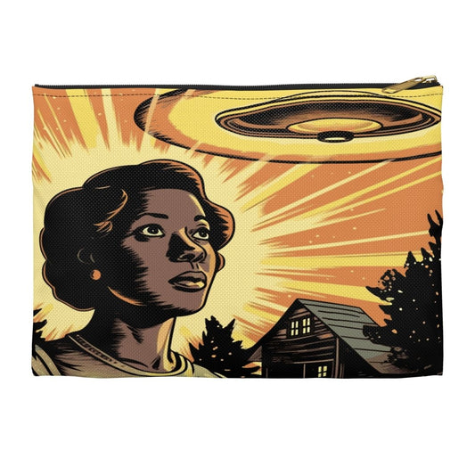 Alien UFO Accessory Pouch - Afrocentric Art by The Trini Gee
