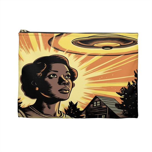 Alien UFO Accessory Pouch - Afrocentric Art by The Trini Gee