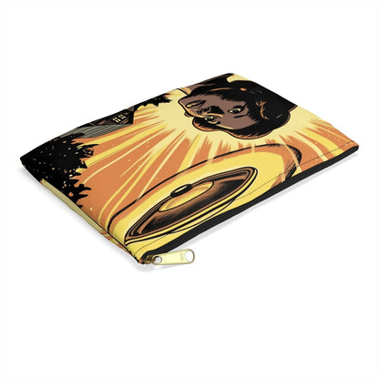 Alien UFO Accessory Pouch - Afrocentric Art by The Trini Gee