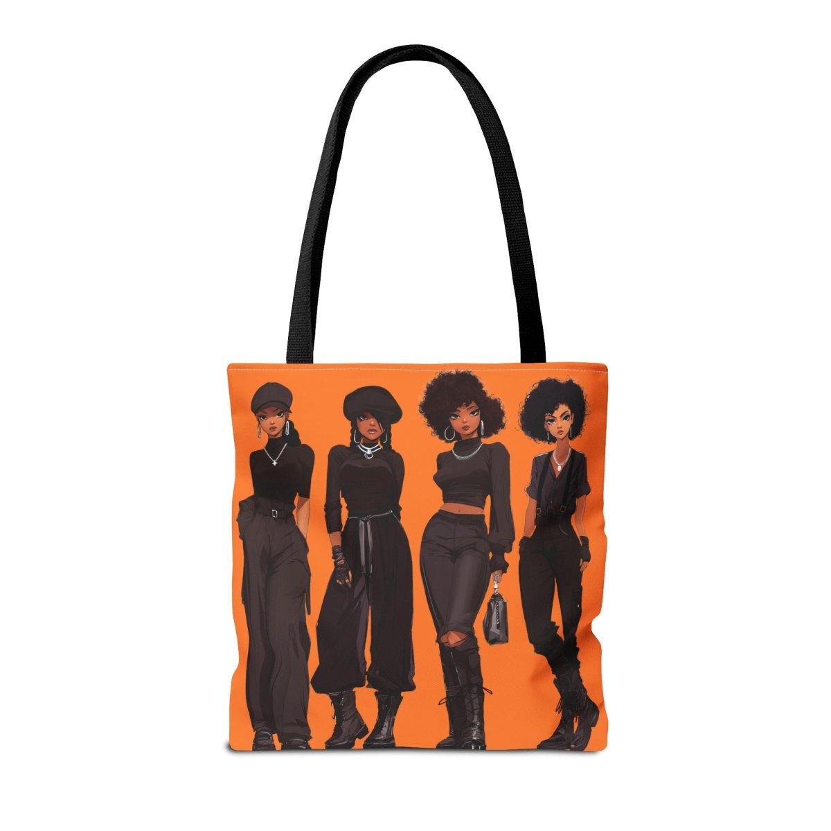 All Black Crew Tote - Afrocentric Art by The Trini Gee
