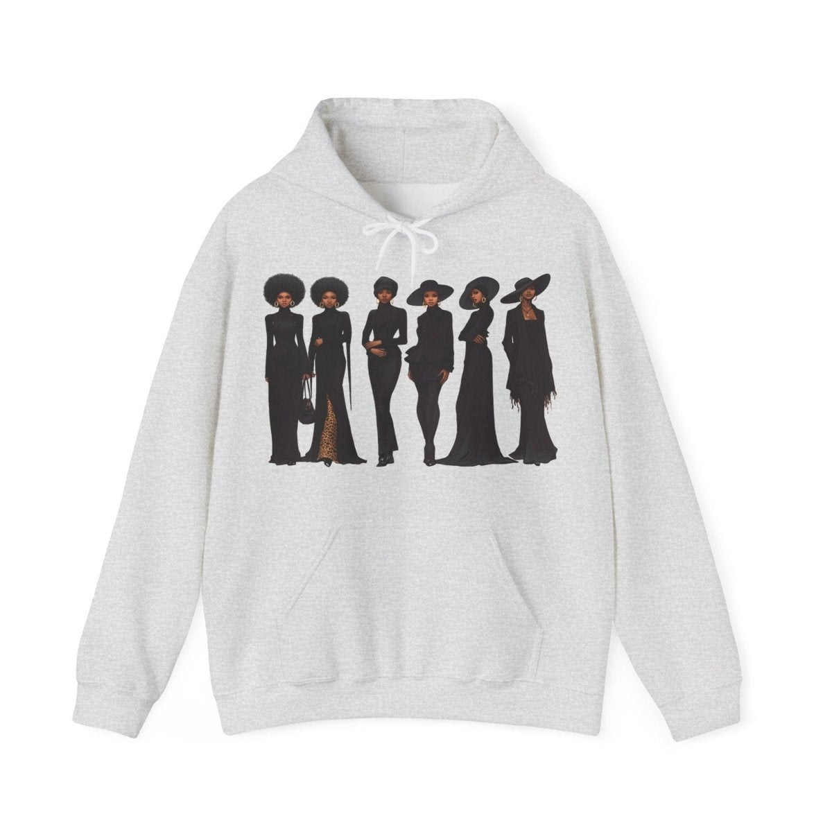 All Black Pride Hoodie - Afrocentric Art by The Trini Gee