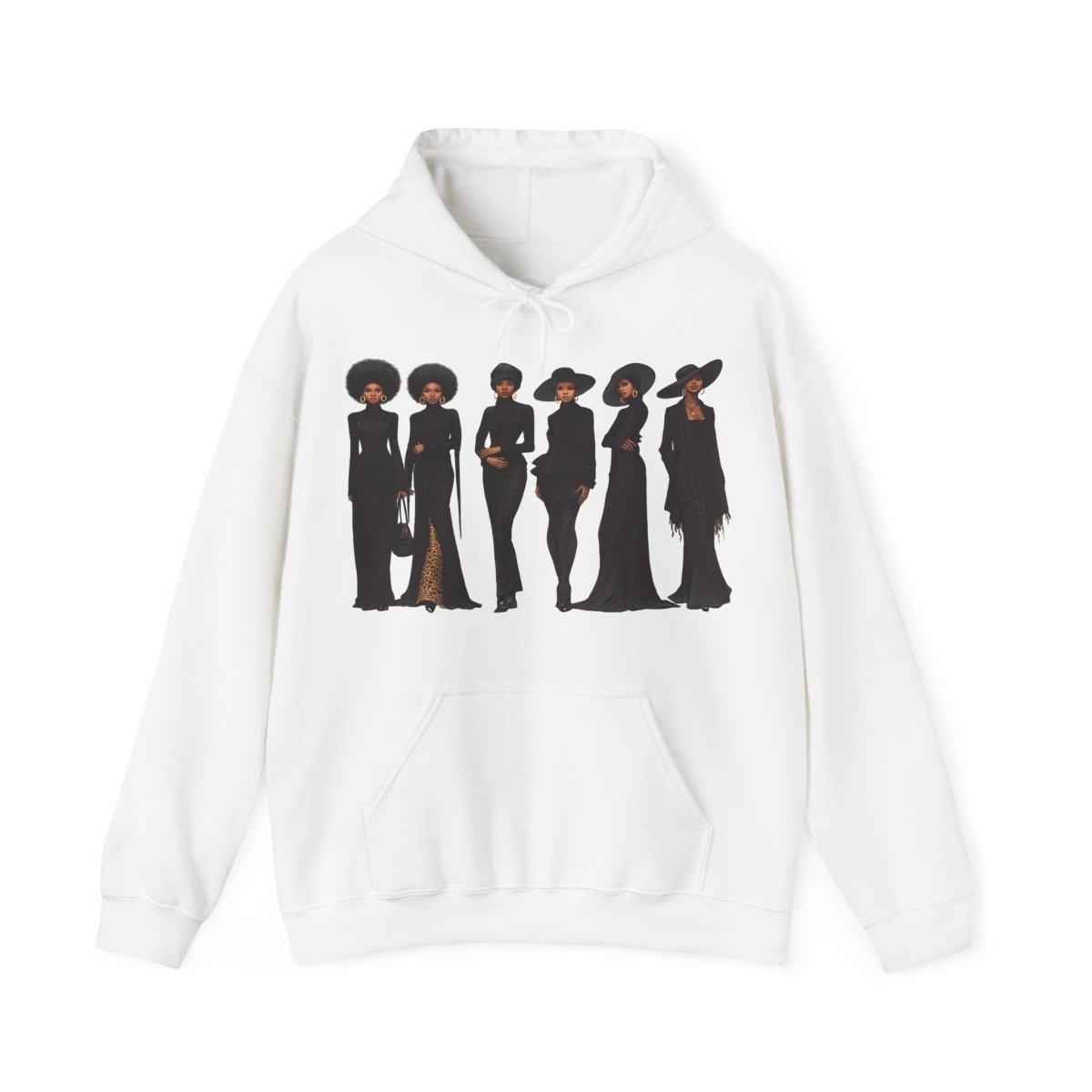 All Black Pride Hoodie - Afrocentric Art by The Trini Gee