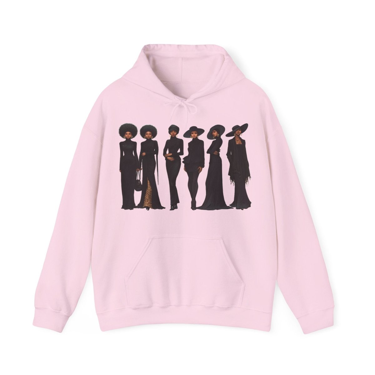 All Black Pride Hoodie - Afrocentric Art by The Trini Gee