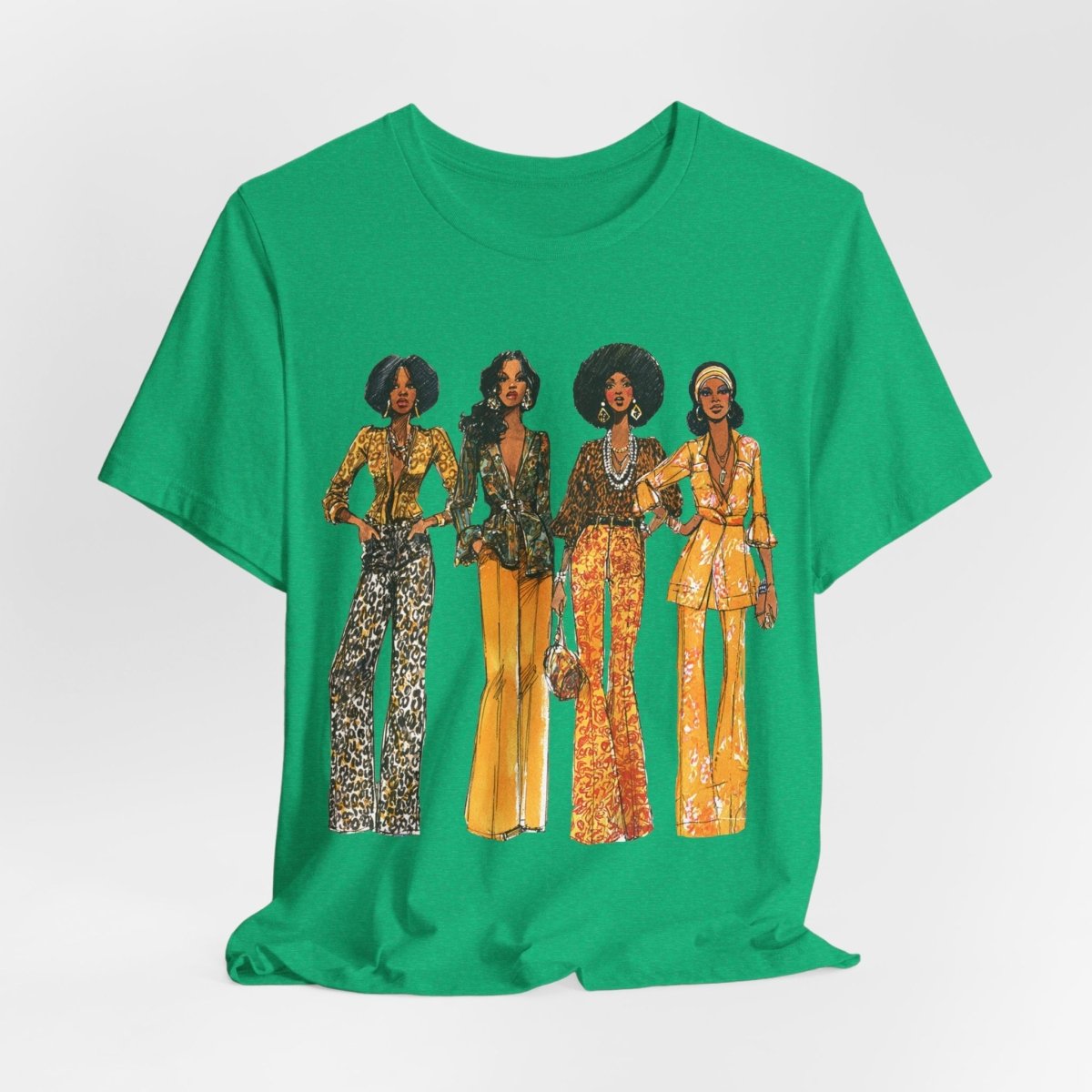 Animal Print 70s Girls Shirt - Afrocentric Art by The Trini Gee