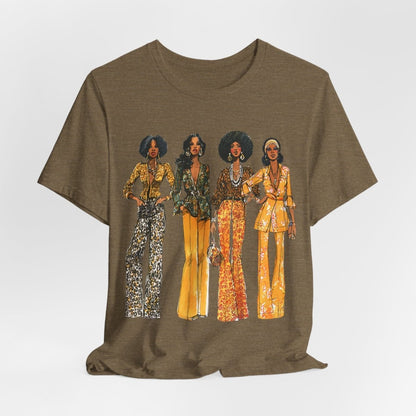 Animal Print 70s Girls Shirt - Afrocentric Art by The Trini Gee