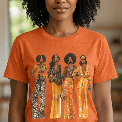 Animal Print 70s Girls Shirt - Afrocentric Art by The Trini Gee