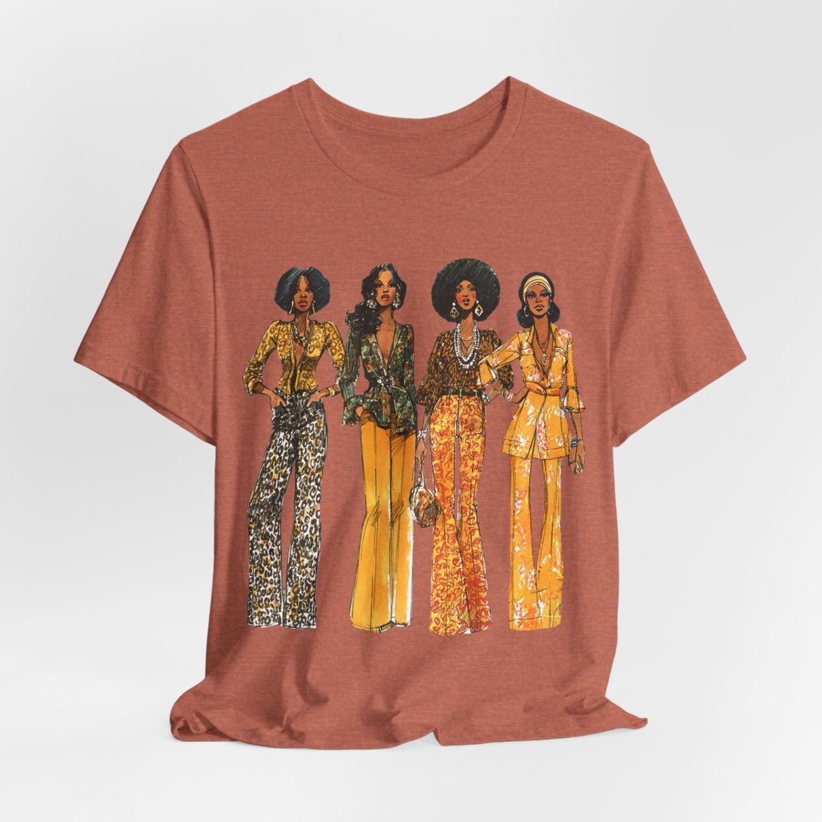 Animal Print 70s Girls Shirt - Afrocentric Art by The Trini Gee