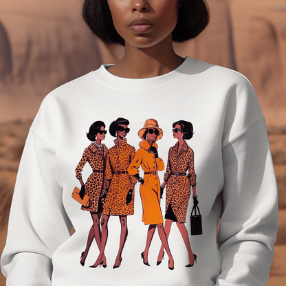 Animal Prints Sweatshirt - Afrocentric Art by The Trini Gee
