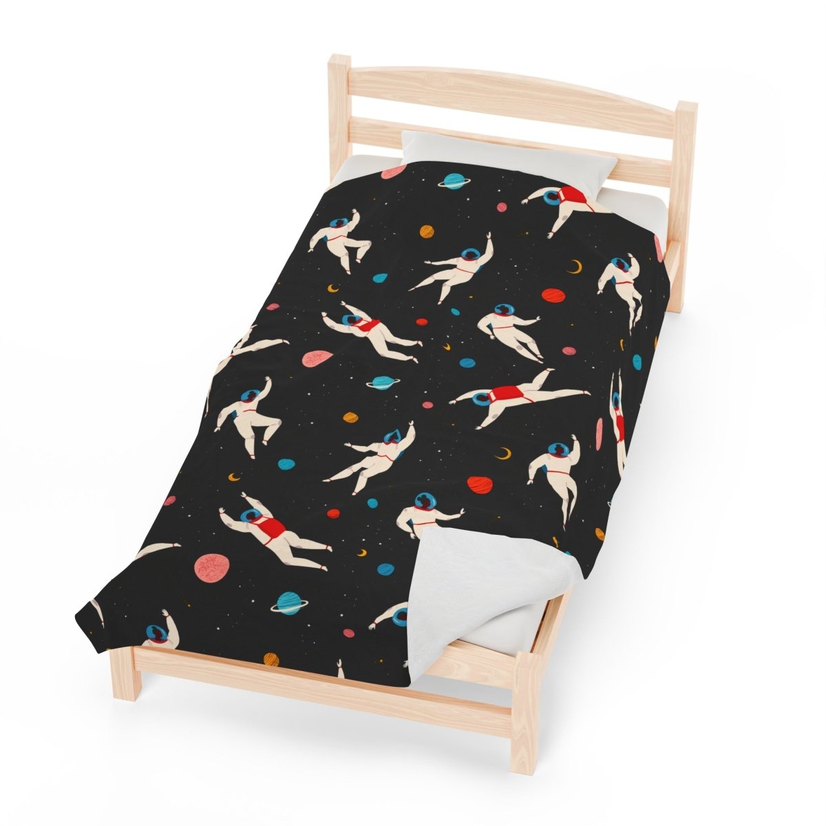 Astronaut Space Blanket - Afrocentric Art by The Trini Gee