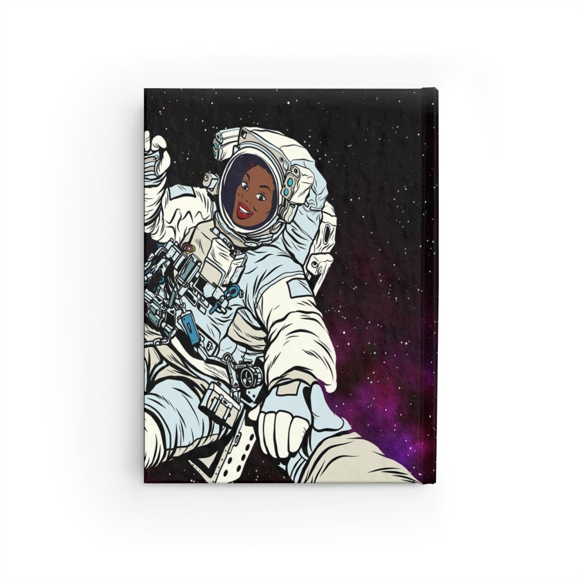 Astronaut Woman Journal - Afrocentric Art by The Trini Gee