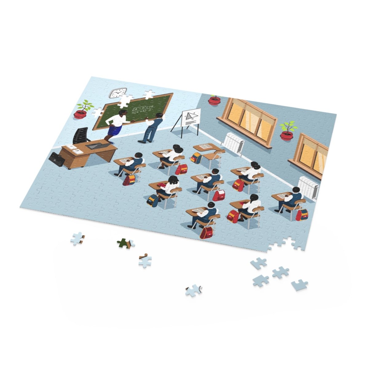 Back to School Puzzle - Afrocentric Art by The Trini Gee