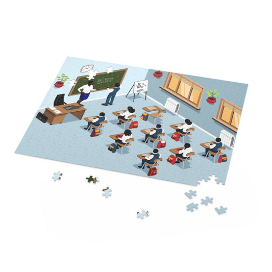 Back to School Puzzle - Afrocentric Art by The Trini Gee