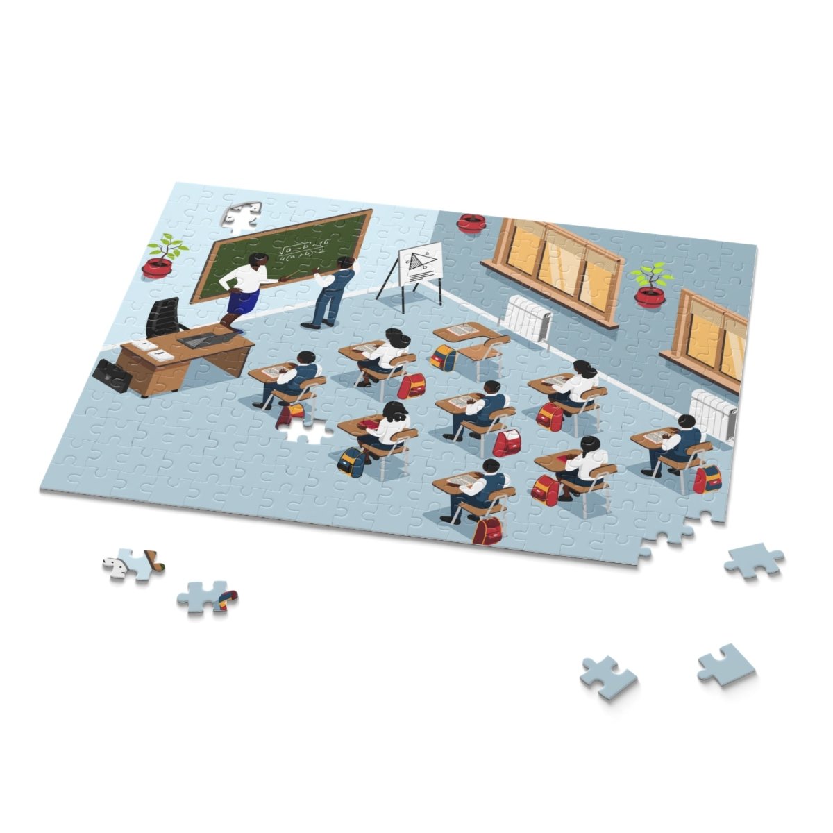 Back to School Puzzle - Afrocentric Art by The Trini Gee