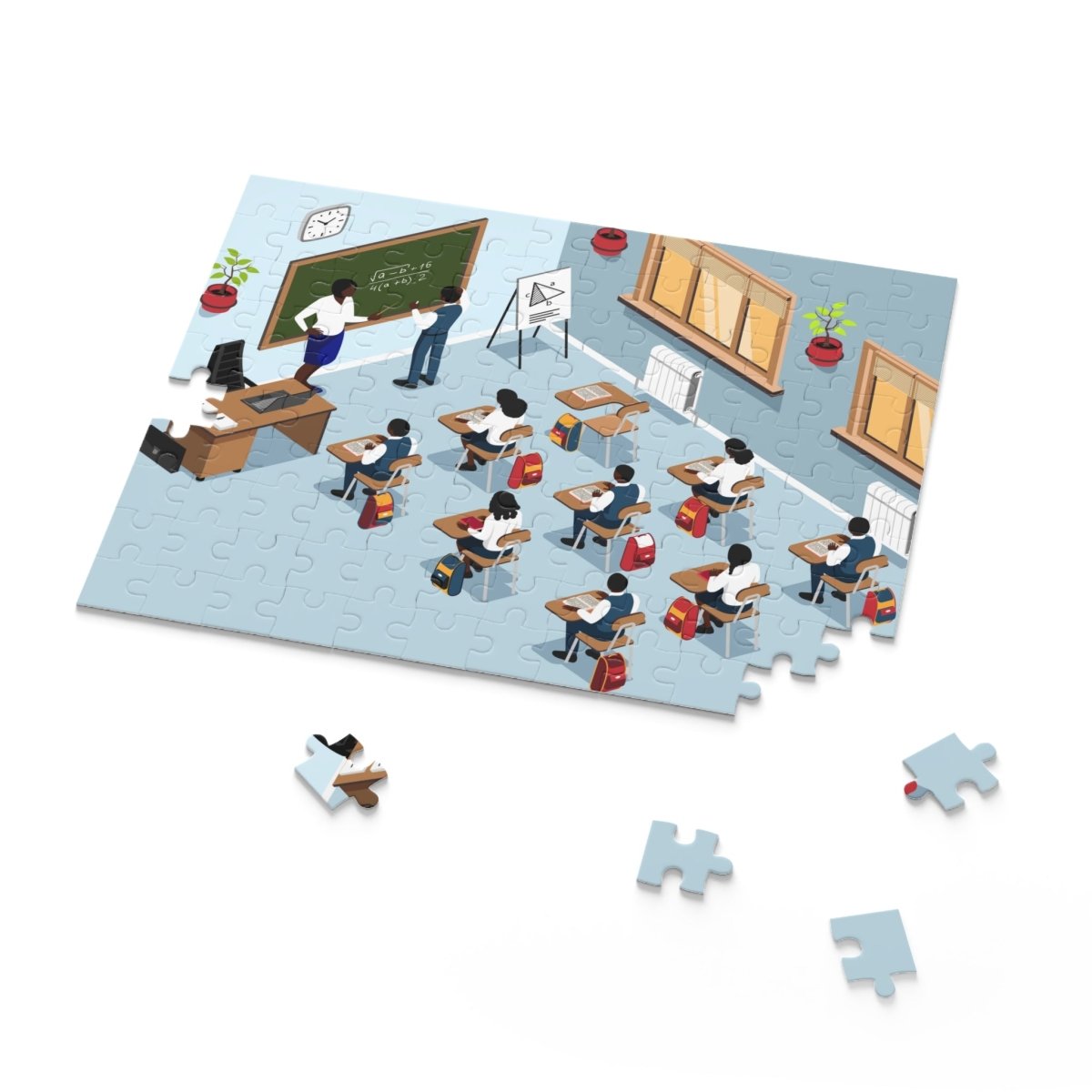 Back to School Puzzle - Afrocentric Art by The Trini Gee