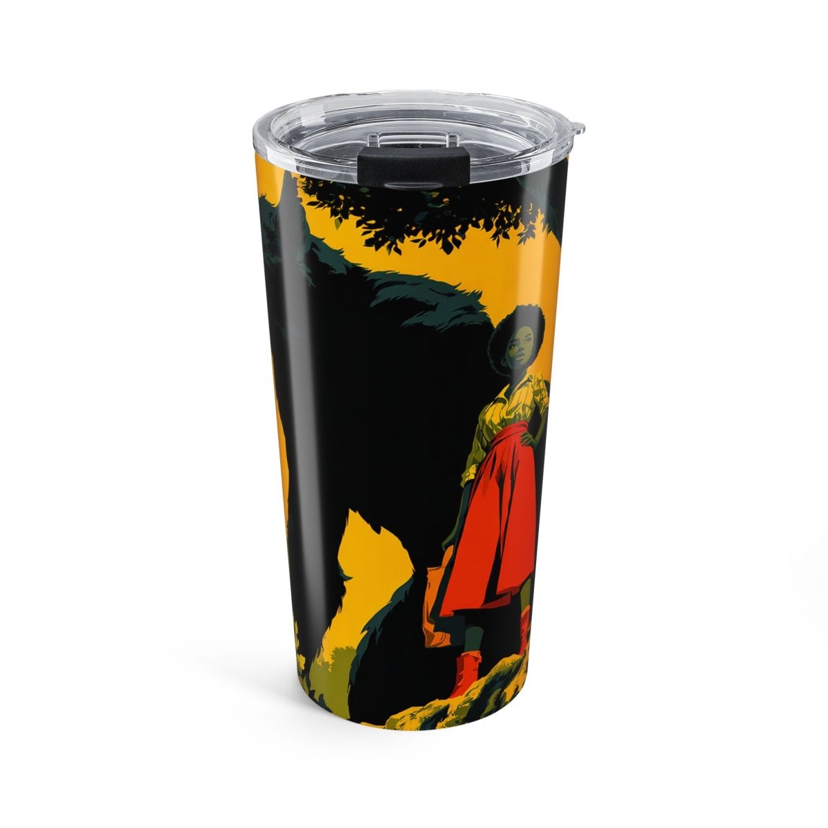 Bad Wolf 20oz Tumbler - Afrocentric Art by The Trini Gee