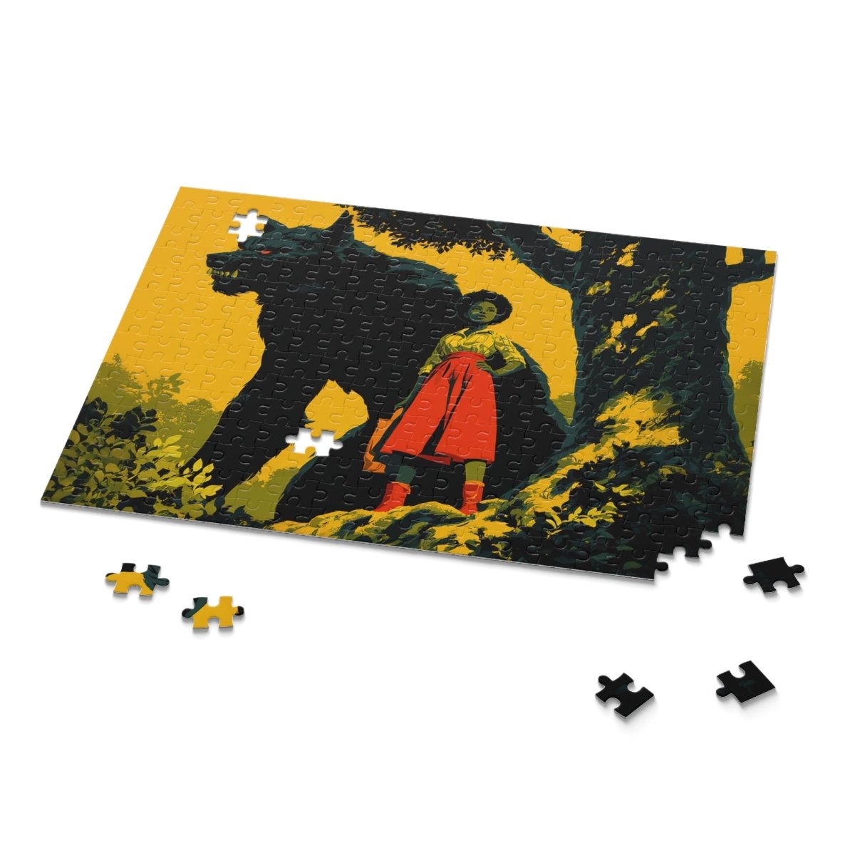 Bad Wolf Puzzle - Afrocentric Art by The Trini Gee