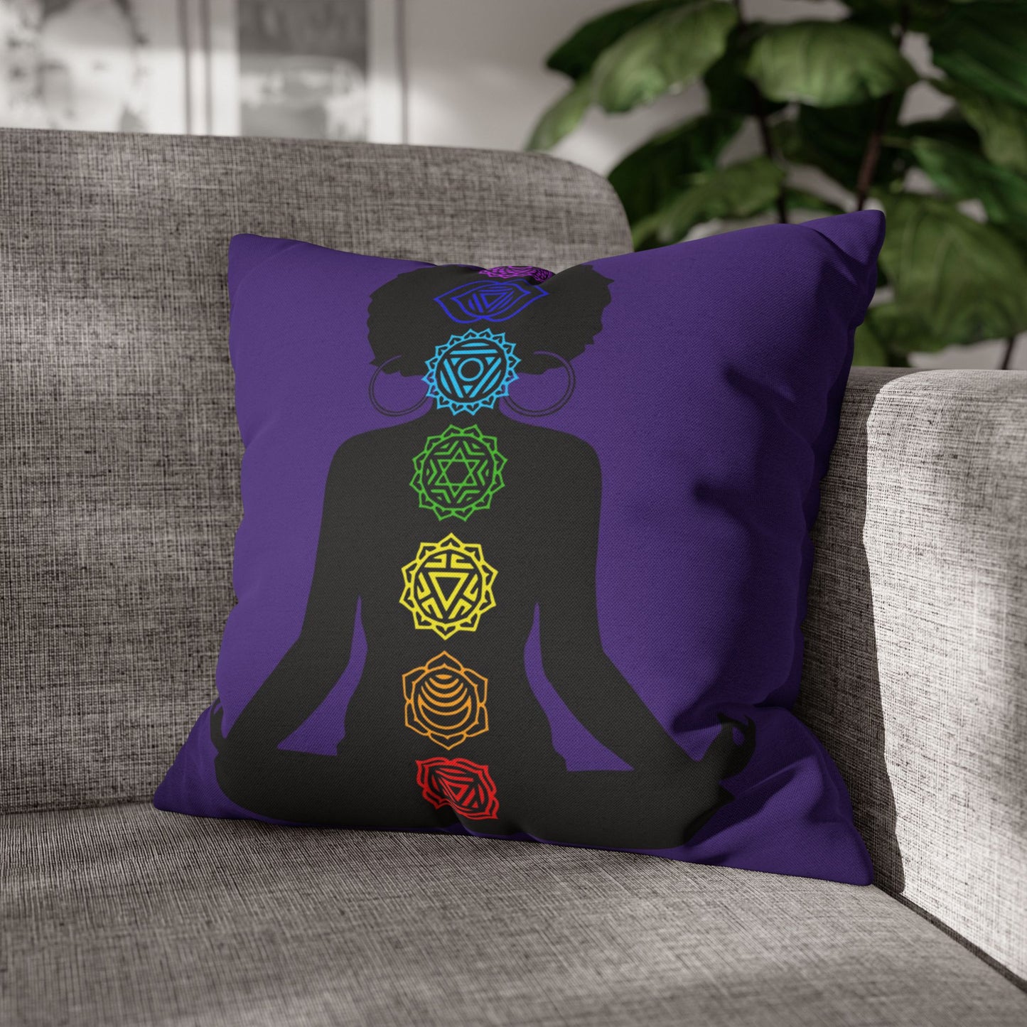 Afro Chakras Pillow