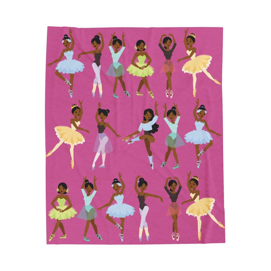 Ballerinas Blanket - Afrocentric Art by The Trini Gee