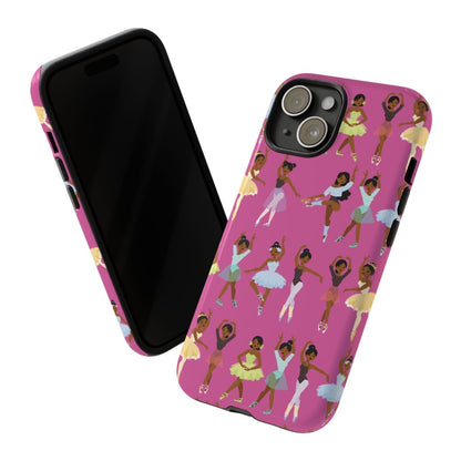 Ballerinas Phone Case - Afrocentric Art by The Trini Gee