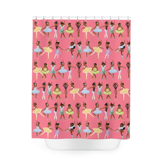 Ballerinas Shower Curtain - Afrocentric Art by The Trini Gee