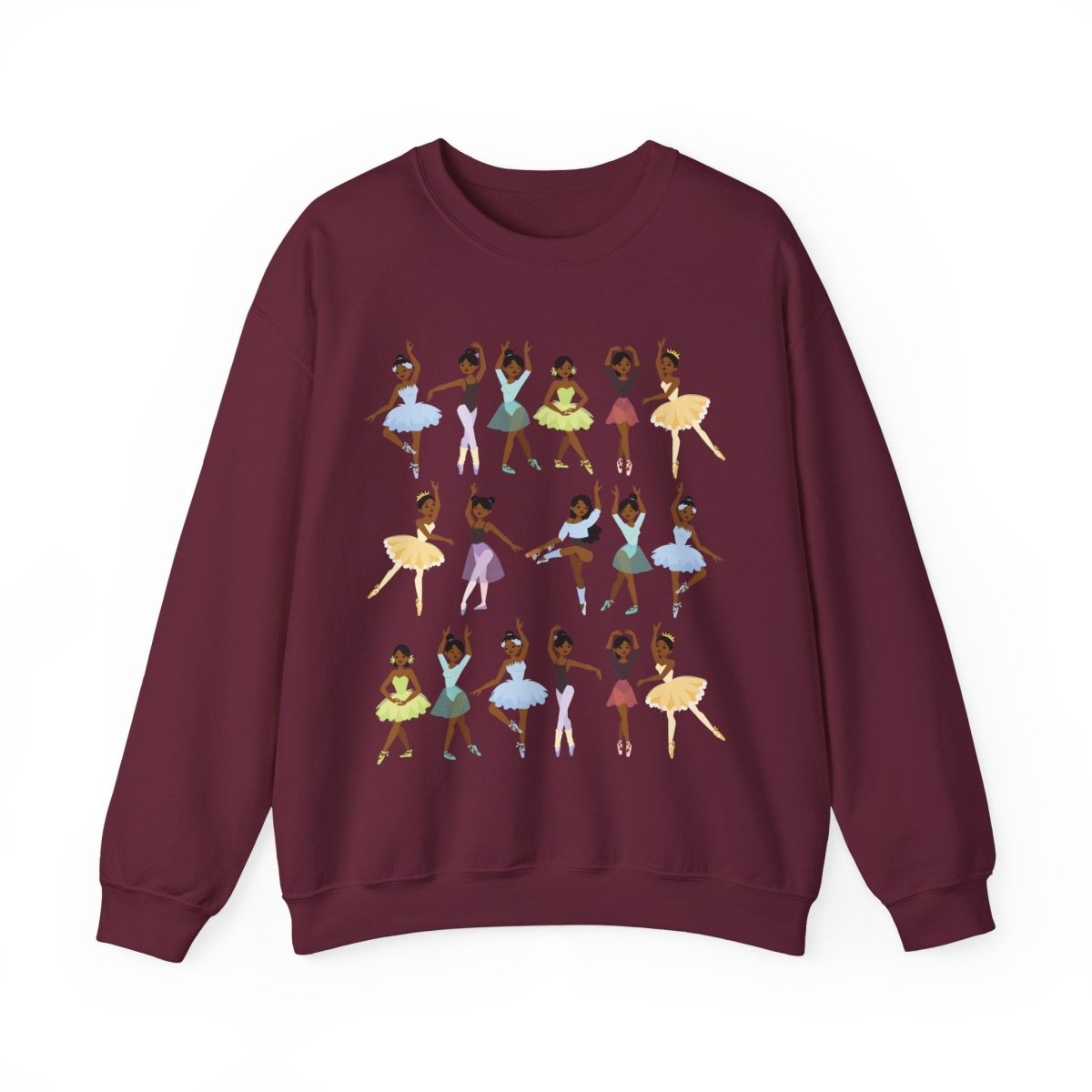 Ballerinas Sweatshirt - Afrocentric Art by The Trini Gee