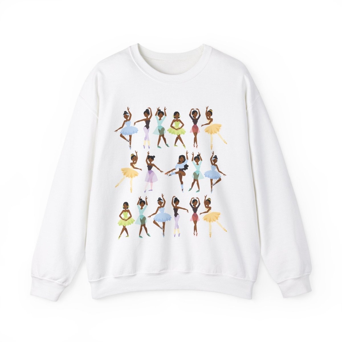 Ballerinas Sweatshirt - Afrocentric Art by The Trini Gee
