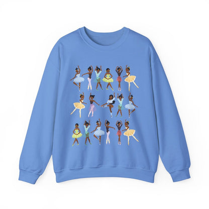 Ballerinas Sweatshirt - Afrocentric Art by The Trini Gee