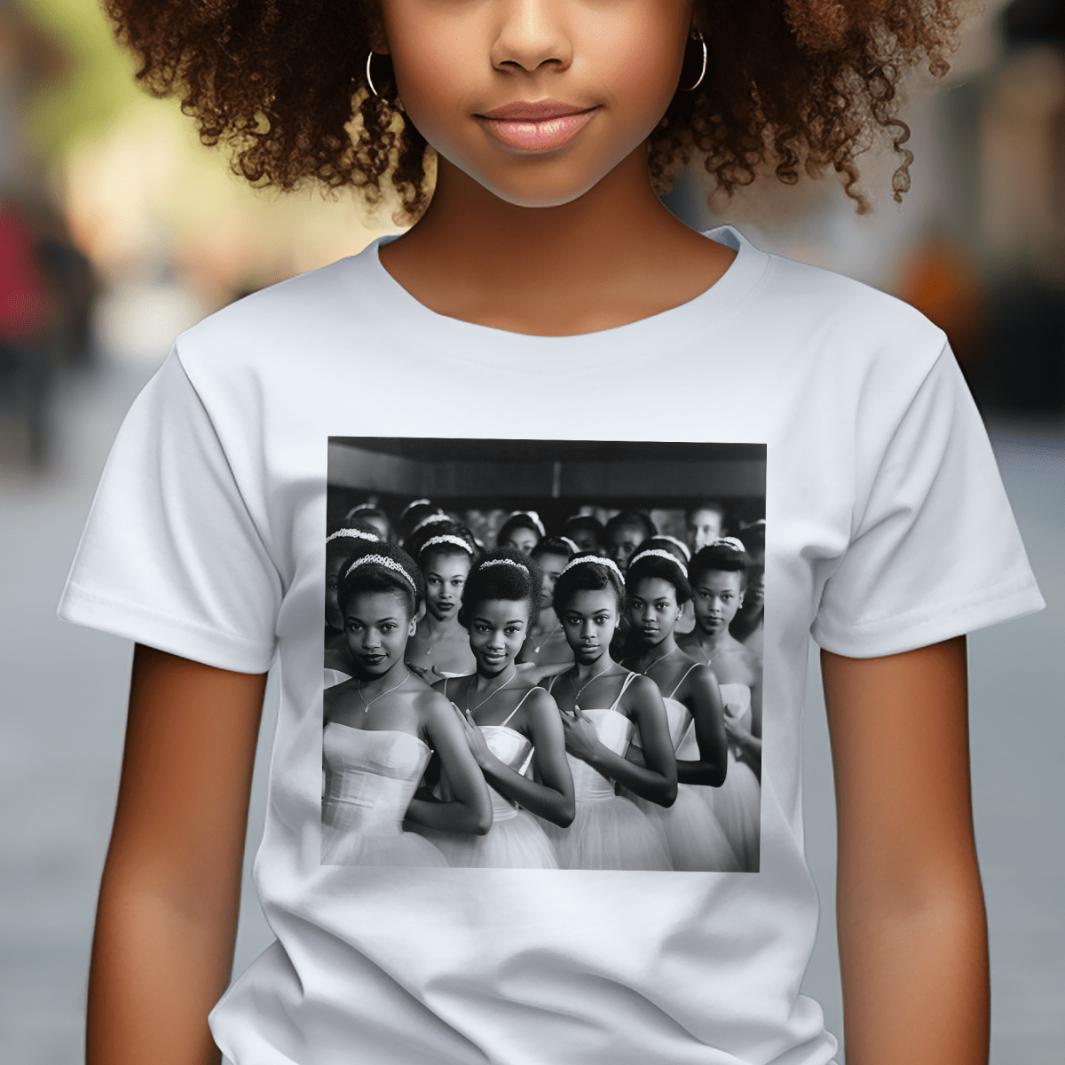 Ballerinas Youth Tee - Afrocentric Art by The Trini Gee