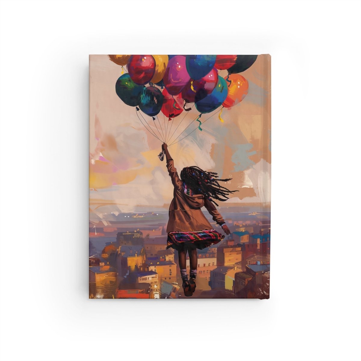 Balloon Travels Journal - Afrocentric Art by The Trini Gee