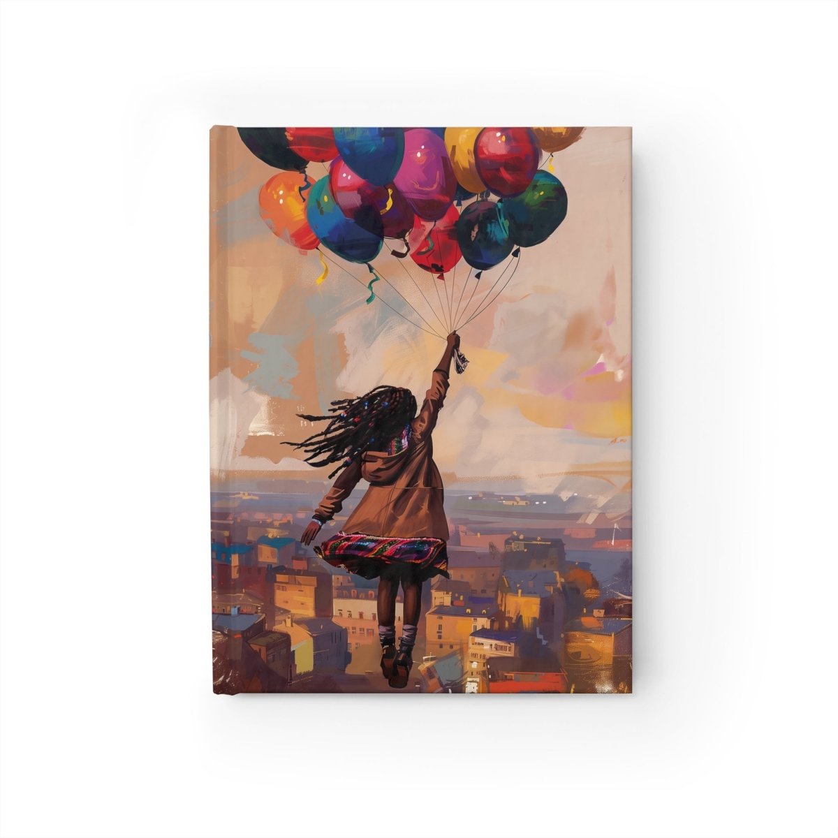 Balloon Travels Journal - Afrocentric Art by The Trini Gee