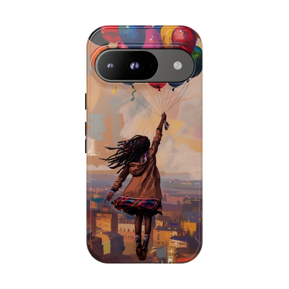 Balloon Travels Phone Case - Afrocentric Art by The Trini Gee