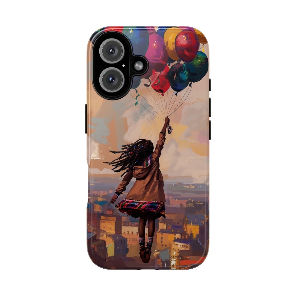 Balloon Travels Phone Case - Afrocentric Art by The Trini Gee